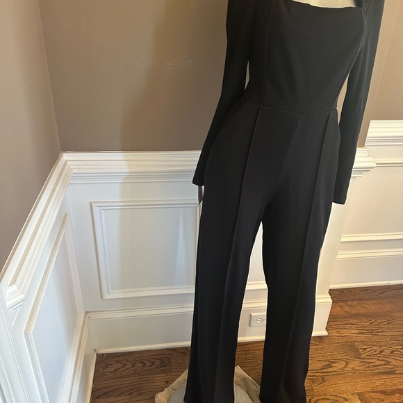NWT FASHION NOVA Mock Neck Black Jumpsuit Sz Small - Picture 4 of 6
